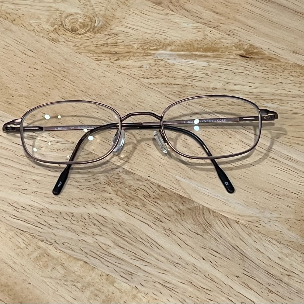 Kenneth Cole Brown Metal Eyeglass Frame